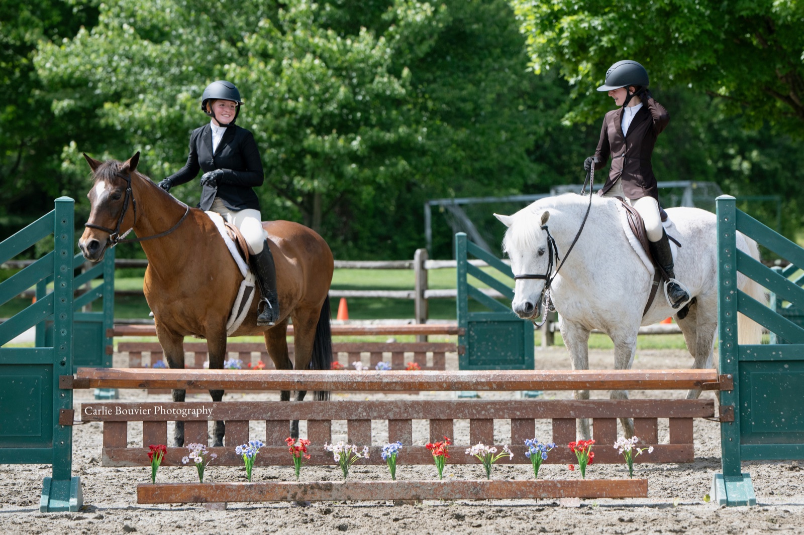 Private English riding instruction at River Vu Farms near Mountain Lakes, New Jersey